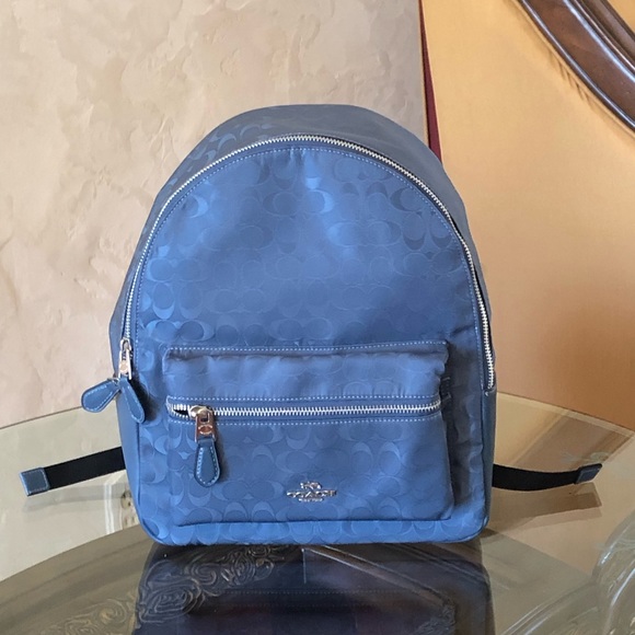 Coach | Bags | Nwt Coach Medium Charlie Nylon Signature Backpack | Poshmark